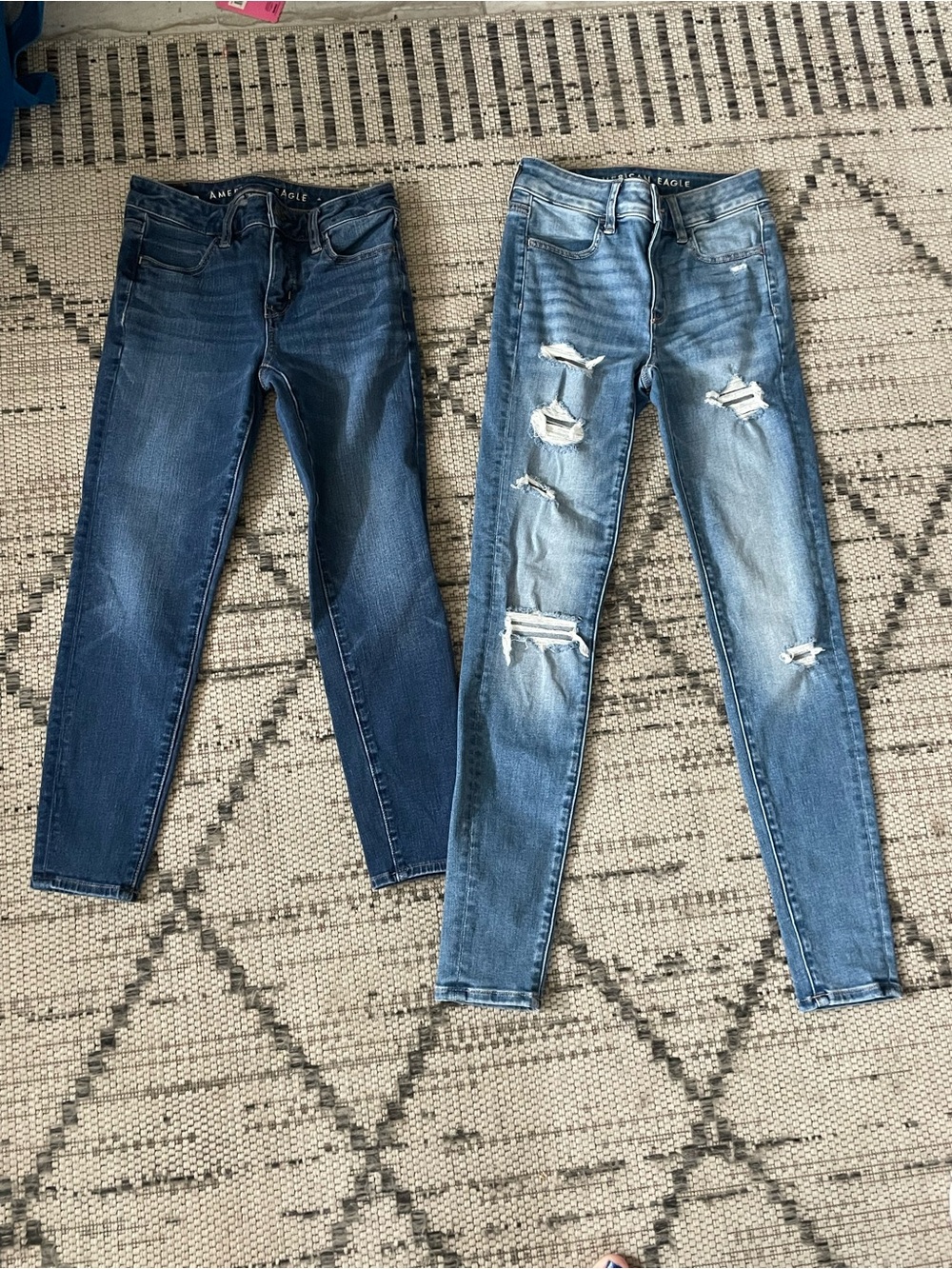 American Eagle Outfitters Womens Jeggings - Dark Blue & Light Blue